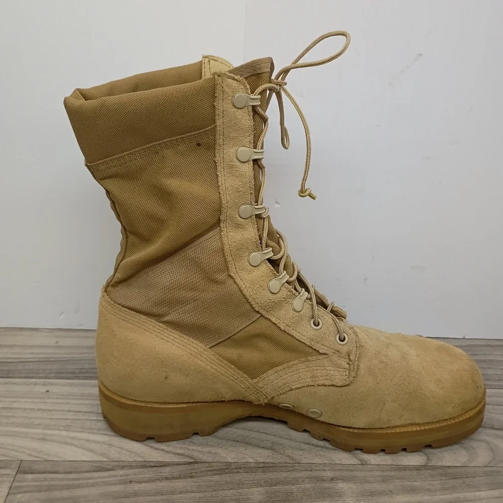 US Military Coyote Hot Weather Combat Boots Vibram Surplus 2003 Men's Size 12 W